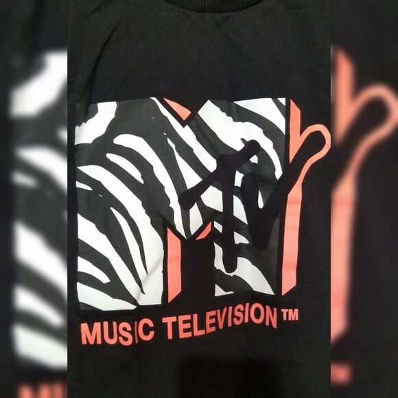 MTV zebra print Retro shirt - Picture 2 of 8
